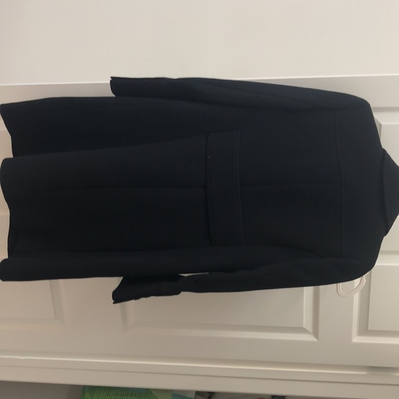 Jcrew black coat - worn once size 6 - Picture 5 of 7